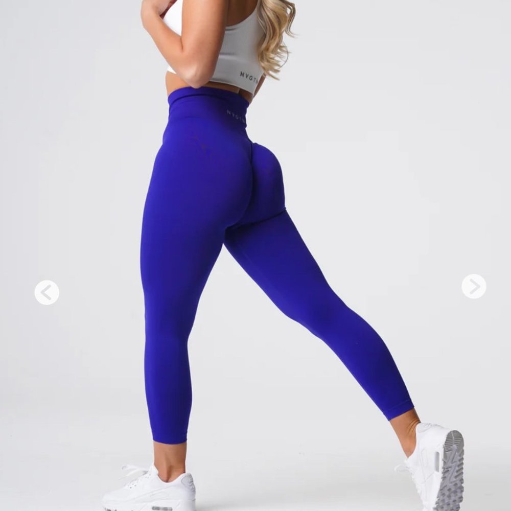 NVGTN Purple and Blue Leggings High-Waisted Seamless